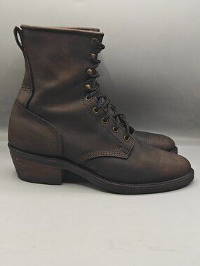 Santa Fe Western Packer Boots | Apache | Lace Up USA Made Women’s 10 D Pre-Owned